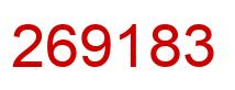 Número 269183 imagen rojo