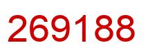 Número 269188 imagen rojo