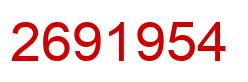 Número 2691954 imagen rojo