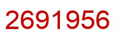 Number 2691956 red image