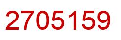 Número 2705159 imagen rojo