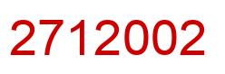 Número 2712002 imagen rojo