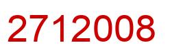 Número 2712008 imagen rojo
