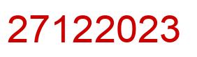 Number 27122023 red image