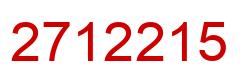Número 2712215 imagen rojo