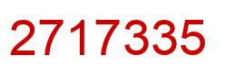 Número 2717335 imagen rojo