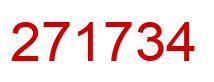 Number 271734 red image