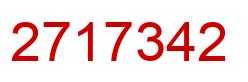 Number 2717342 red image
