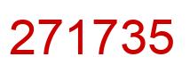 Number 271735 red image