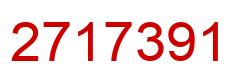 Number 2717391 red image