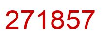 Número 271857 imagen rojo