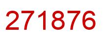 Number 271876 red image