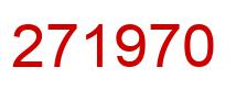 Number 271970 red image