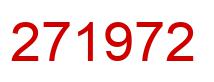 Number 271972 red image