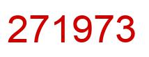 Number 271973 red image