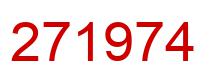 Number 271974 red image