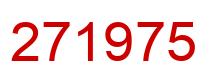 Number 271975 red image