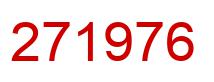 Number 271976 red image