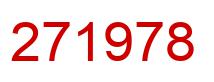 Number 271978 red image
