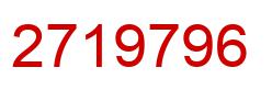 Number 2719796 red image