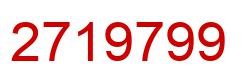 Number 2719799 red image