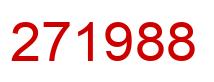 Número 271988 imagen rojo