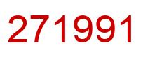 Número 271991 imagen rojo