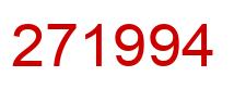 Número 271994 imagen rojo