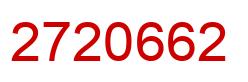 Número 2720662 imagen rojo
