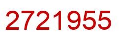 Número 2721955 imagen rojo