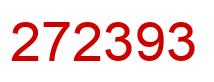 Número 272393 imagen rojo