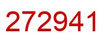 Number 272941 red image