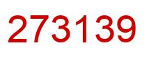 Número 273139 imagen rojo
