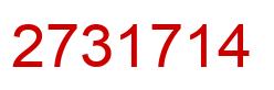 Número 2731714 imagen rojo