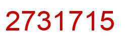 Número 2731715 imagen rojo