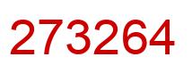 Número 273264 imagen rojo