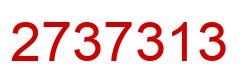 Number 2737313 red image