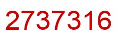 Number 2737316 red image