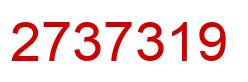 Number 2737319 red image