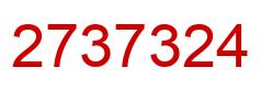 Number 2737324 red image