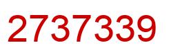 Number 2737339 red image