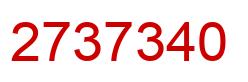 Number 2737340 red image