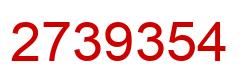 Number 2739354 red image