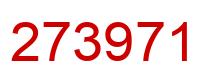 Number 273971 red image