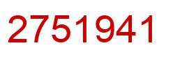 Número 2751941 imagen rojo