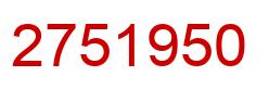 Número 2751950 imagen rojo