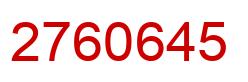 Número 2760645 imagen rojo
