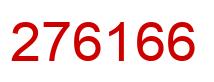 Número 276166 imagen rojo