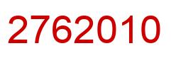 Number 2762010 red image