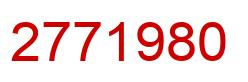 Number 2771980 red image